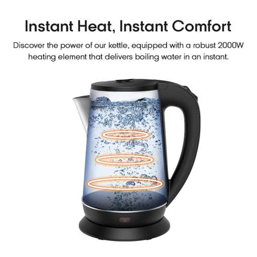 Syinix 2.2L Electric Kettle - Silver SKE22U1